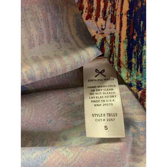 Everly Womens Small Top Keyhole Back 3/4 Sleeves - Picture 9 of 9